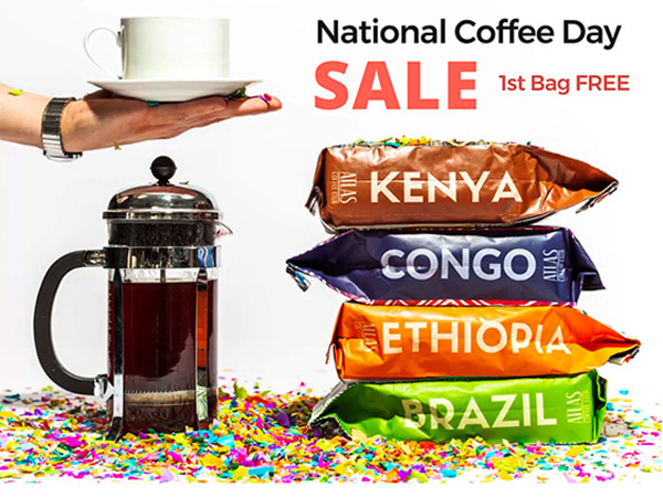 Get Free & Discounted Coffee on National Coffee Day, September 29th (Including Starbucks, Krispie Kreme, Dunkin, & More) 1 AtlasCoffee