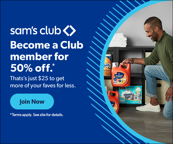 Sam’s Club Membership Deal Save 50 off!