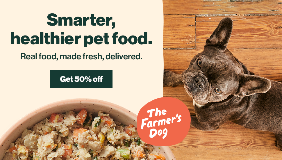 50% off The Farmer's Dog - Real food, fresh, delivered 